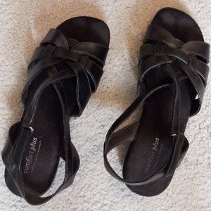 Comfort Plus by Predictions Black Sandals